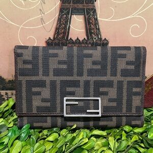 Fendi Zucca canvas wallet